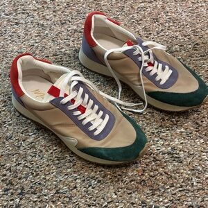 Matisse Women's Athletic Shoes in Red, Green, and Cream